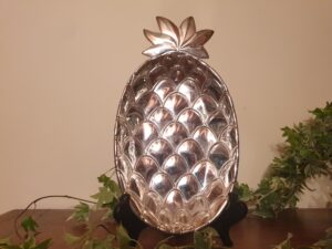 Coupelle ananas argentée
