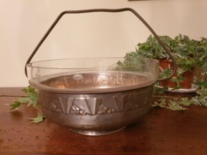 Panier à fruits ancien Art Déco