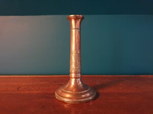 Bougeoir poinçon Empire en cuivre