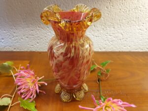 Vase de Clichy en verre soufflé