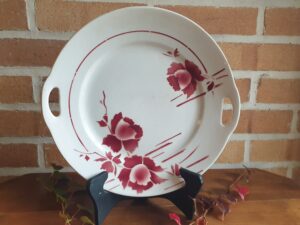 Plat rond ancien Terre de fer St Amand