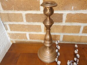 Bougeoir ancien en cuivre