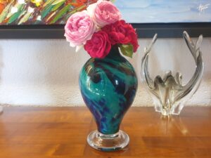 Vase en Verre Soufflé de Murano