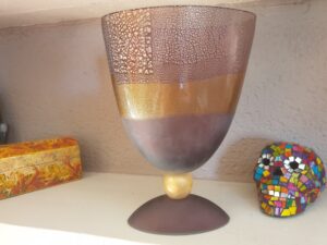 Vase gobelétoide mauve