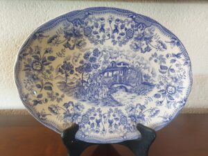 Plat ovale iron stone italien